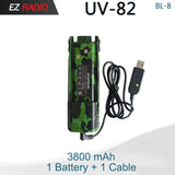 Baofeng UV 82 Battery BL-8 Walkie Talkies Ham
