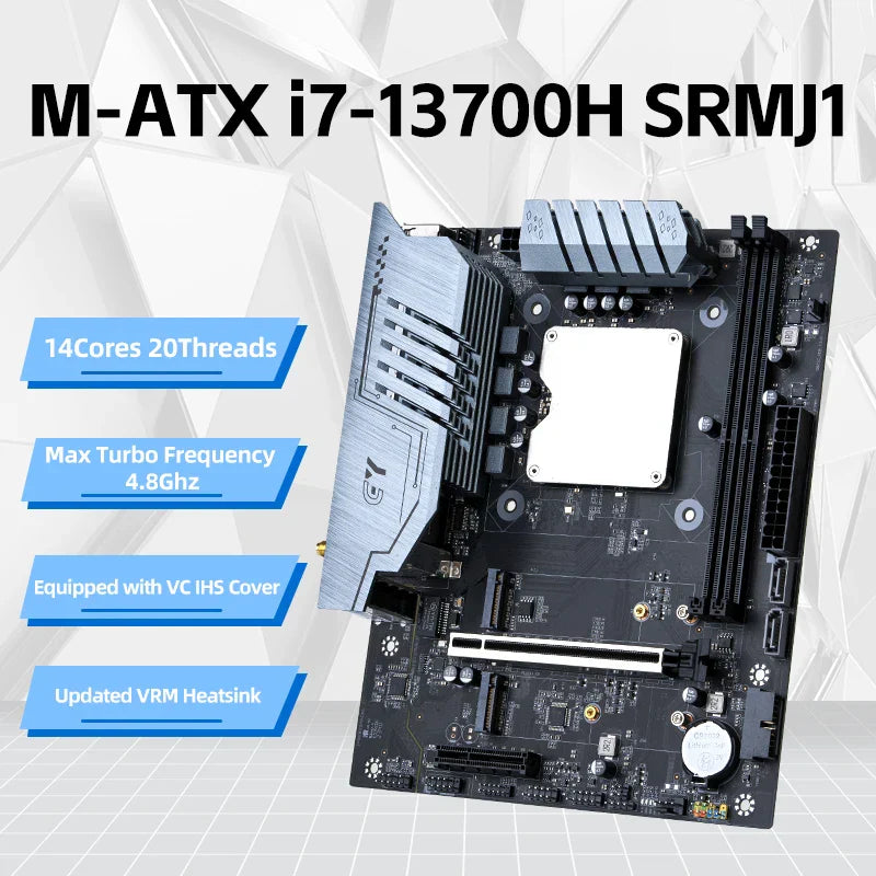 ERYING M-ATX DIY Motherboard with Onboard CPU Interpose