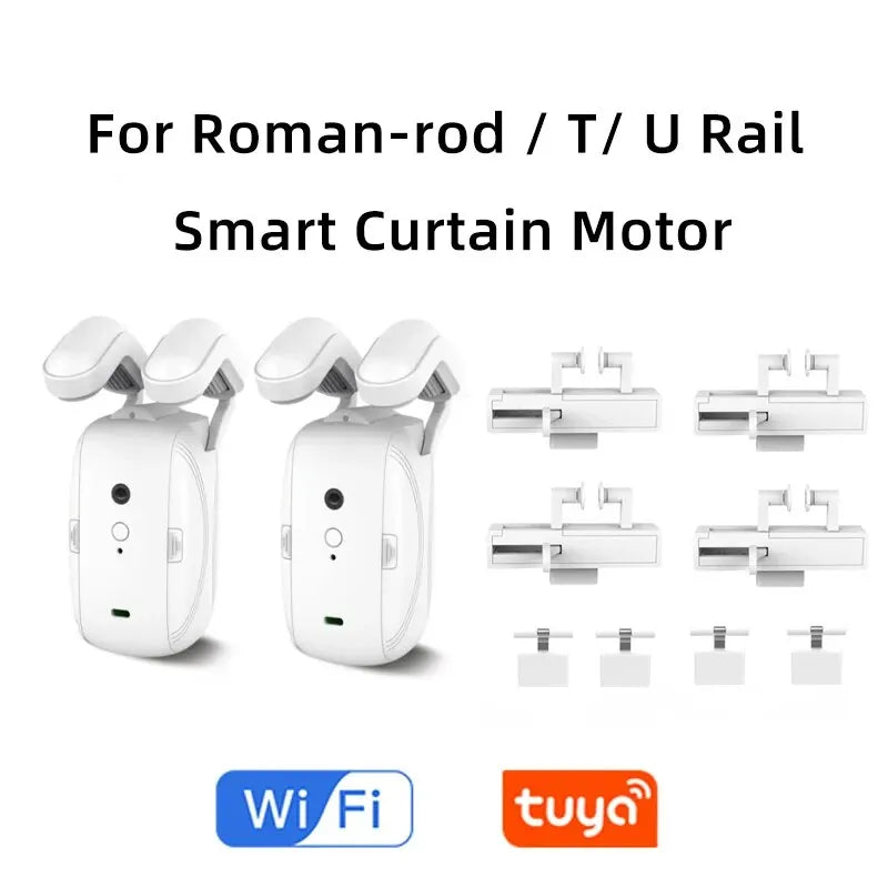 Tuya Curtain Motor For Roman T U Track