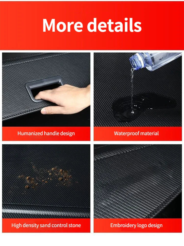 Car Trunk Curtain for Ford Escape Accessories Kuga 2020~2023 Retractable Rear Boot Tray Cargo Cover Privacy Security Luggage Mat