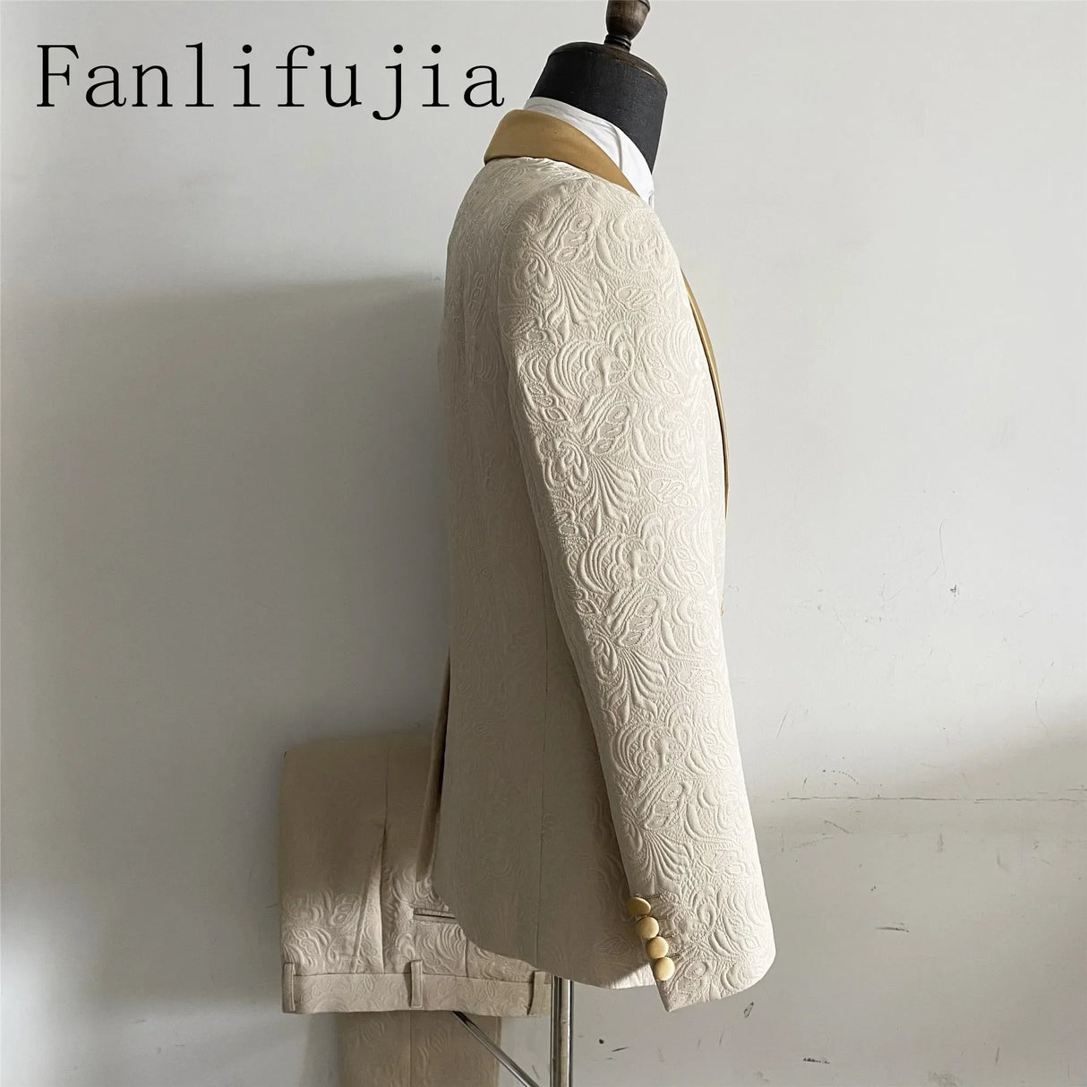 Fanlifujia Mens Wedding Suits 2023 Italian Design Custom