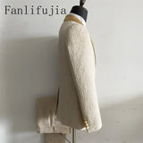 Fanlifujia Mens Wedding Suits 2023 Italian Design Custom