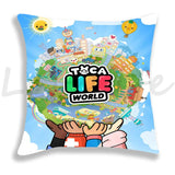 Cute Cartoon Toca Life World Pillow Case Home