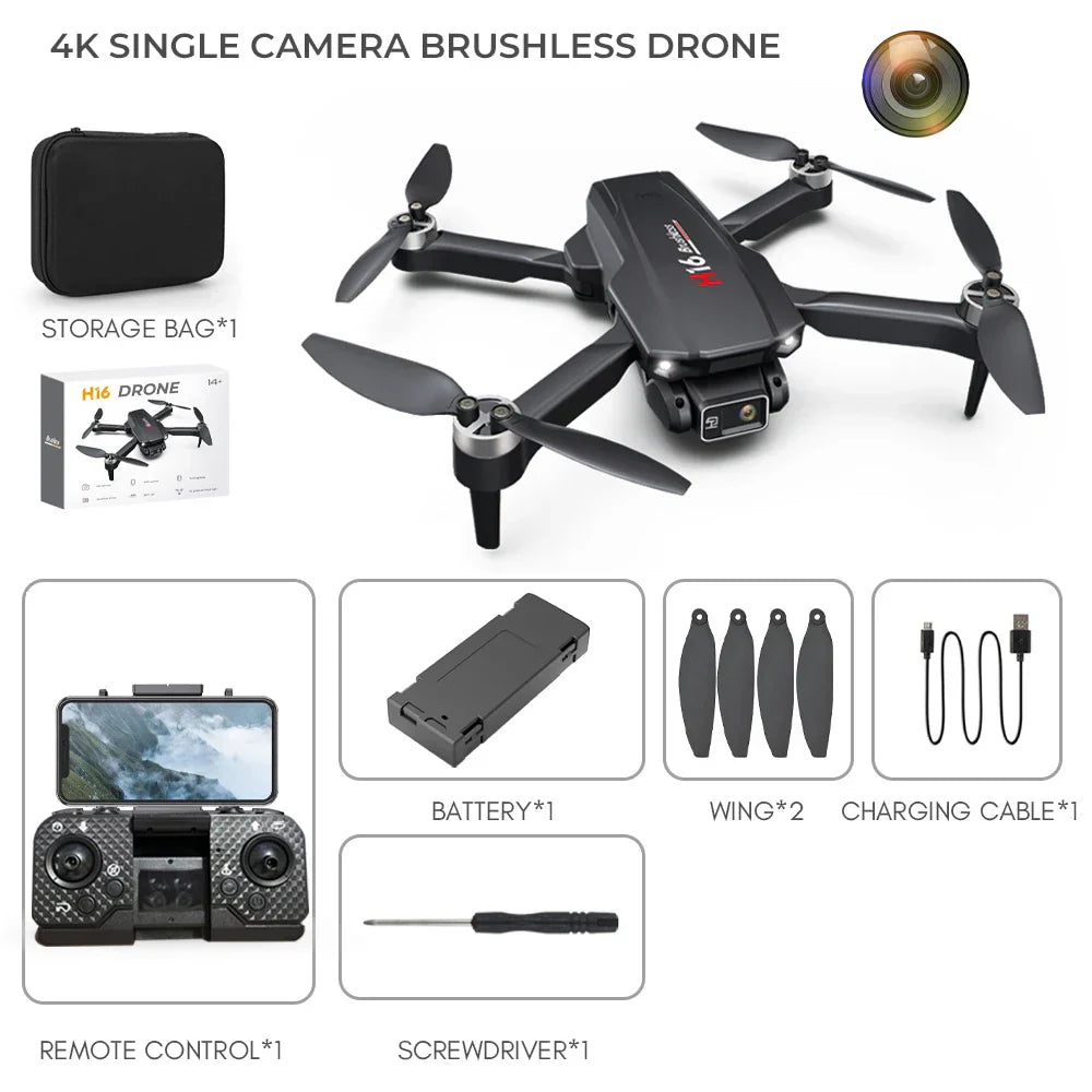 Mini RC Drone Camera Wifi Fpv Brushless Photography