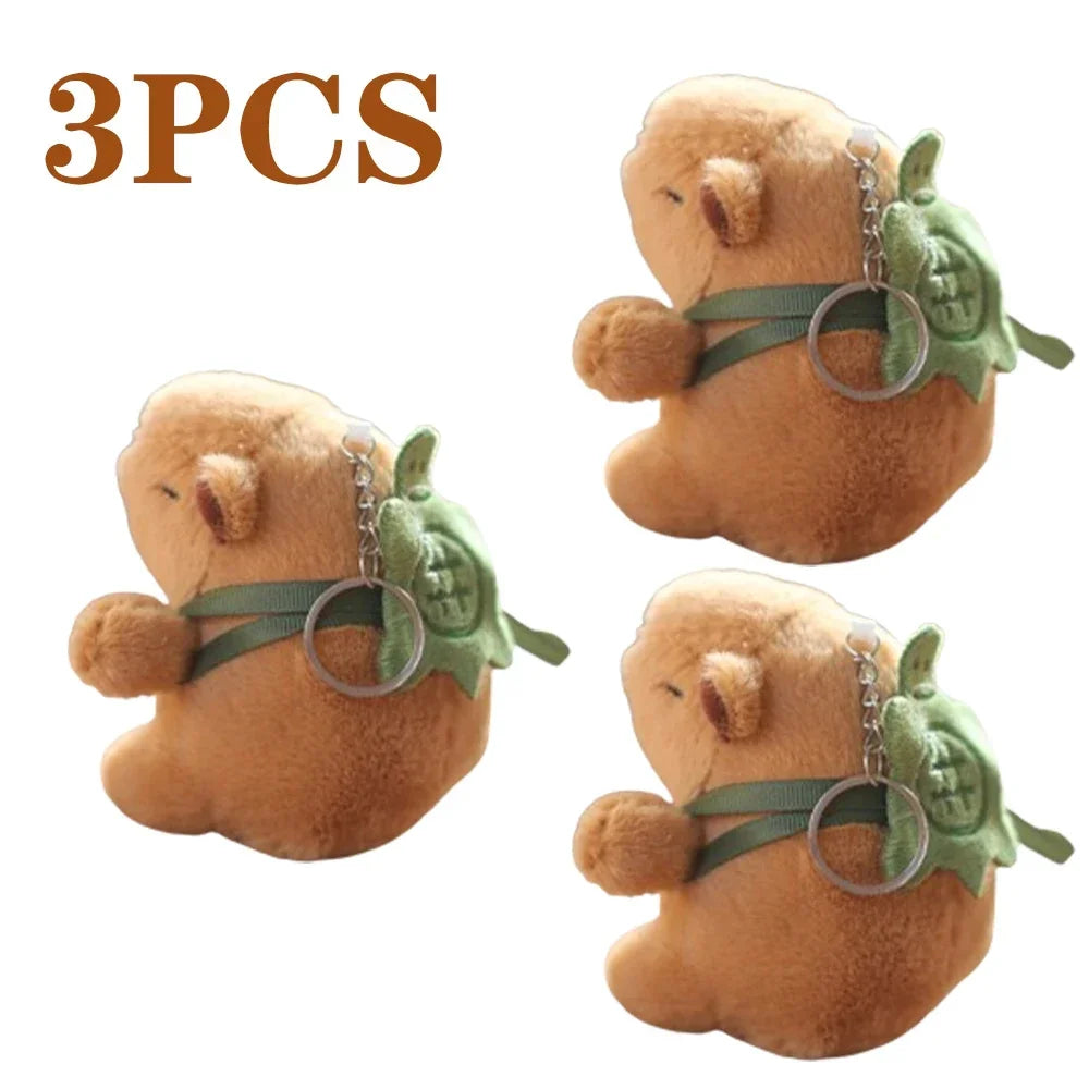 1-20PCS Cartoon Capybara Pendant Plush Toy Doll Bag