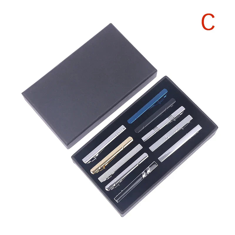 810PC Tie Clip Set With Gift Box Wedding