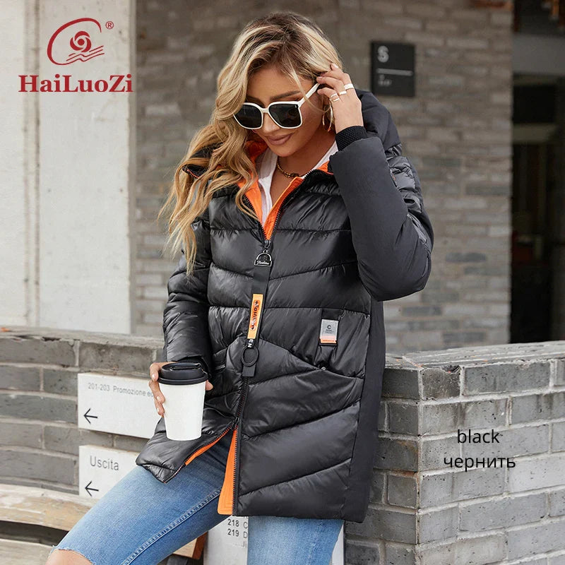 HaiLuoZi 2022 New Winter Women's Jacket Warm and