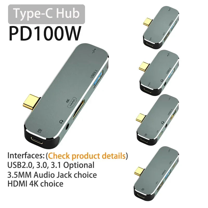 Powered Type C to USB TypeC to 3.5MM
