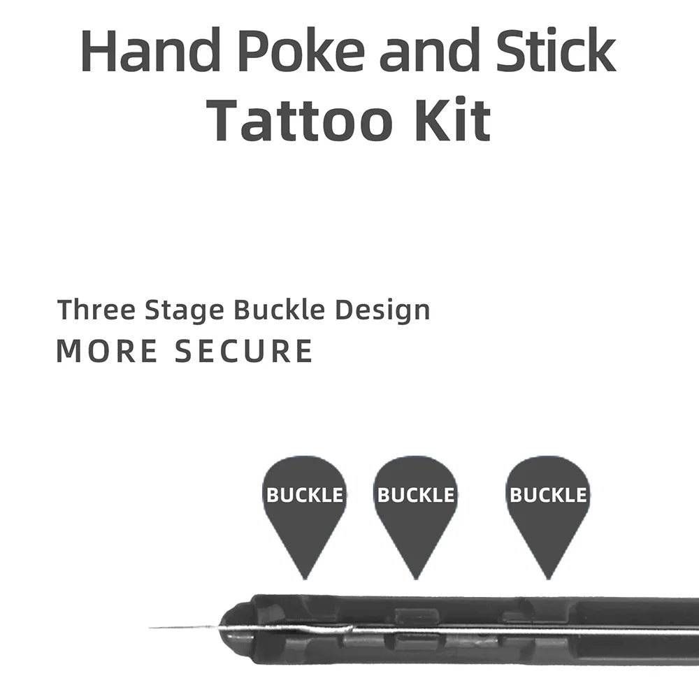 3D DIY Hand Poke and Stick Tattoo Kit