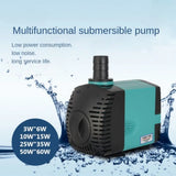 Ultra Quiet 3-50W Submersible Aquarium Water Pumps Filter