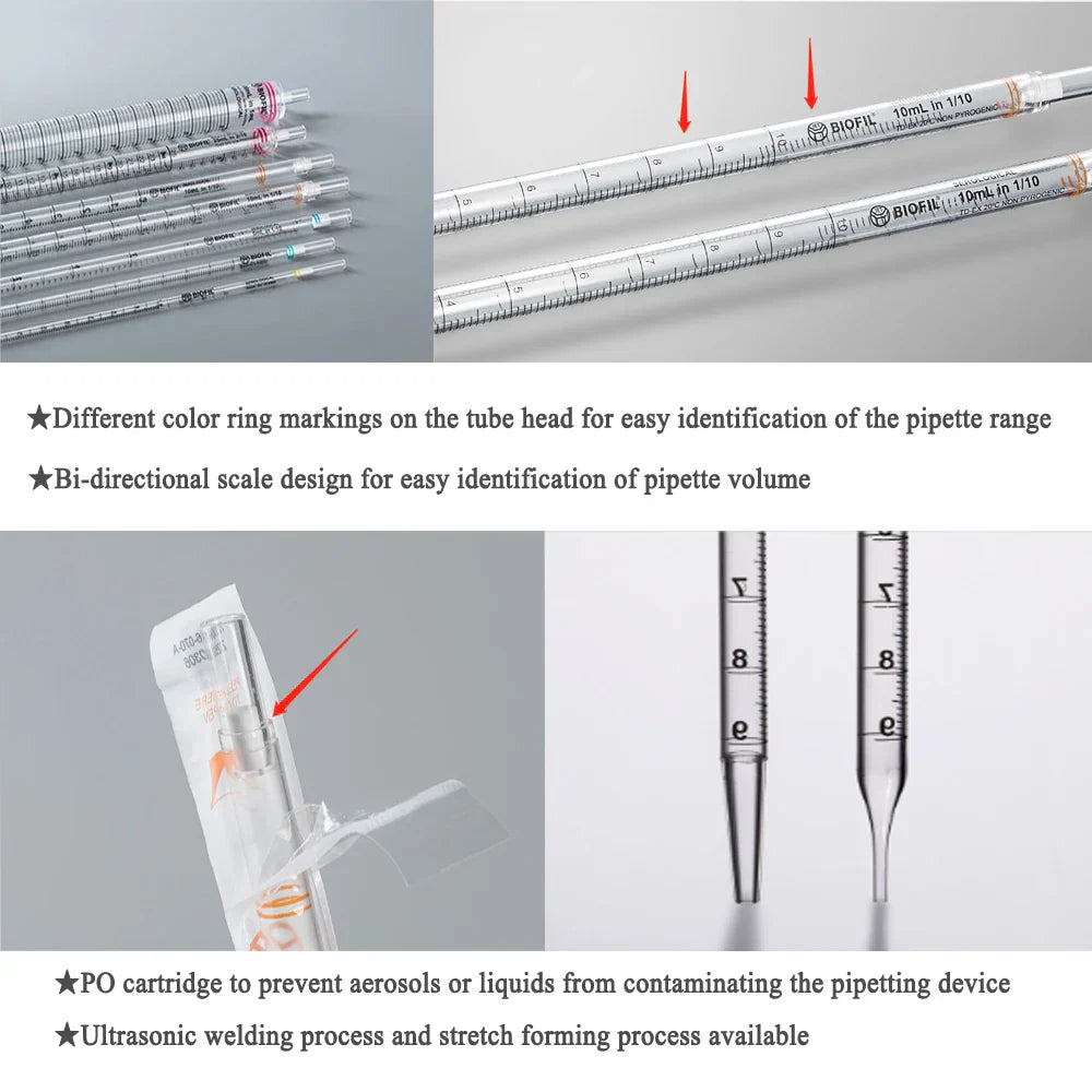 1ml 2ml 5ml 10ml 25ml 50ml Disposable Serological