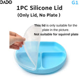 Baby Feeding Set Silicone Suction Bowls Divided Plates
