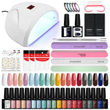 PHOENIXY Gel Nail Polish Set with 36W Nail