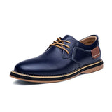 Genuine Leather Men Dress Shoes Oxfords Brogue Lace