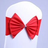 10/50pcs/Lot Bow Chair Sashes Band For Wedding Party