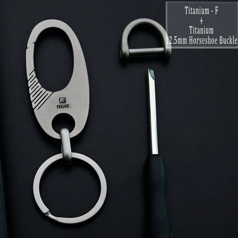 HighEnd Titanium Keychain Luxury Men Car Key Chain