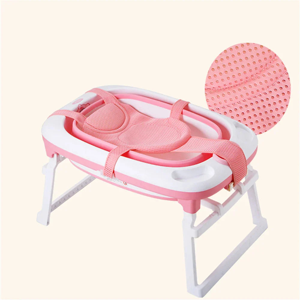 Baby Adjustable Infant Cross Shaped Slippery Bath Net