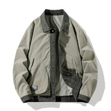 New Men's Lapel Handsome Jacket Solid Color Long-Sleeved