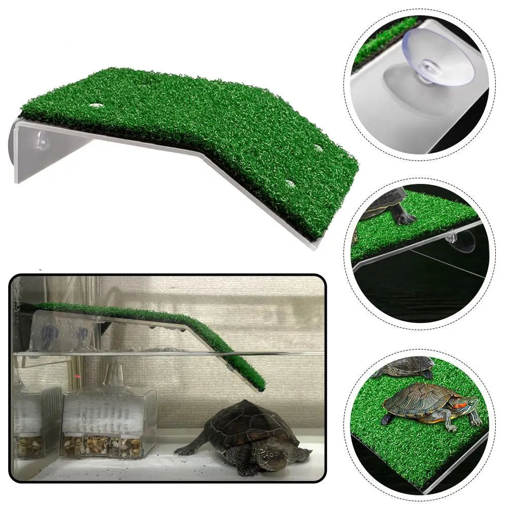 Rest Aquarium Accessories Decoration Landscaping Moss Island Turtle