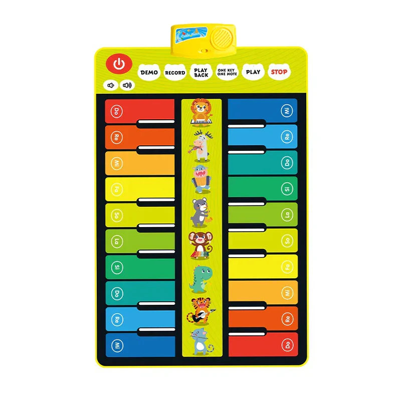 Kids Musical Piano Mat Duet Keyboard Play Mat