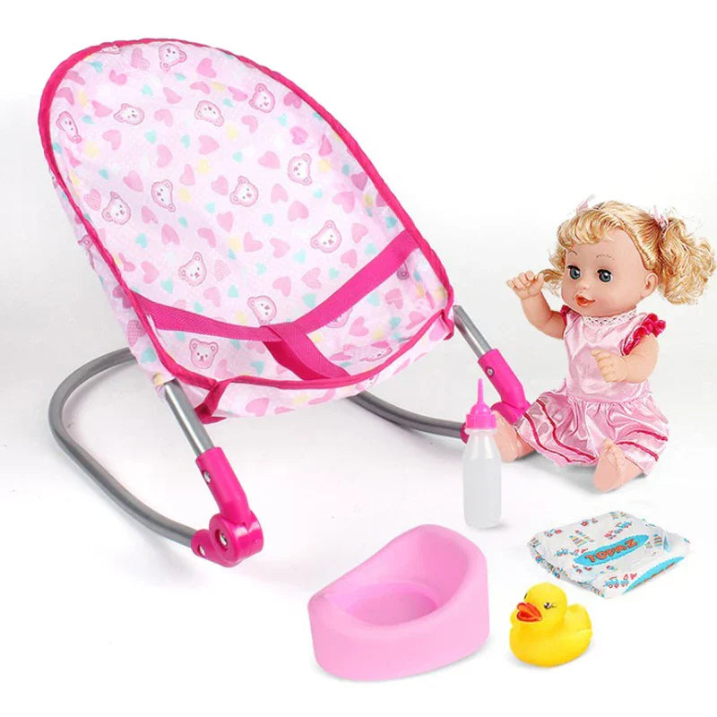 Doll House Accessories Rocking Chairs Swing Bed Dining