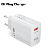 120W USB GaN Charger Quick Charge 3.0 Fast