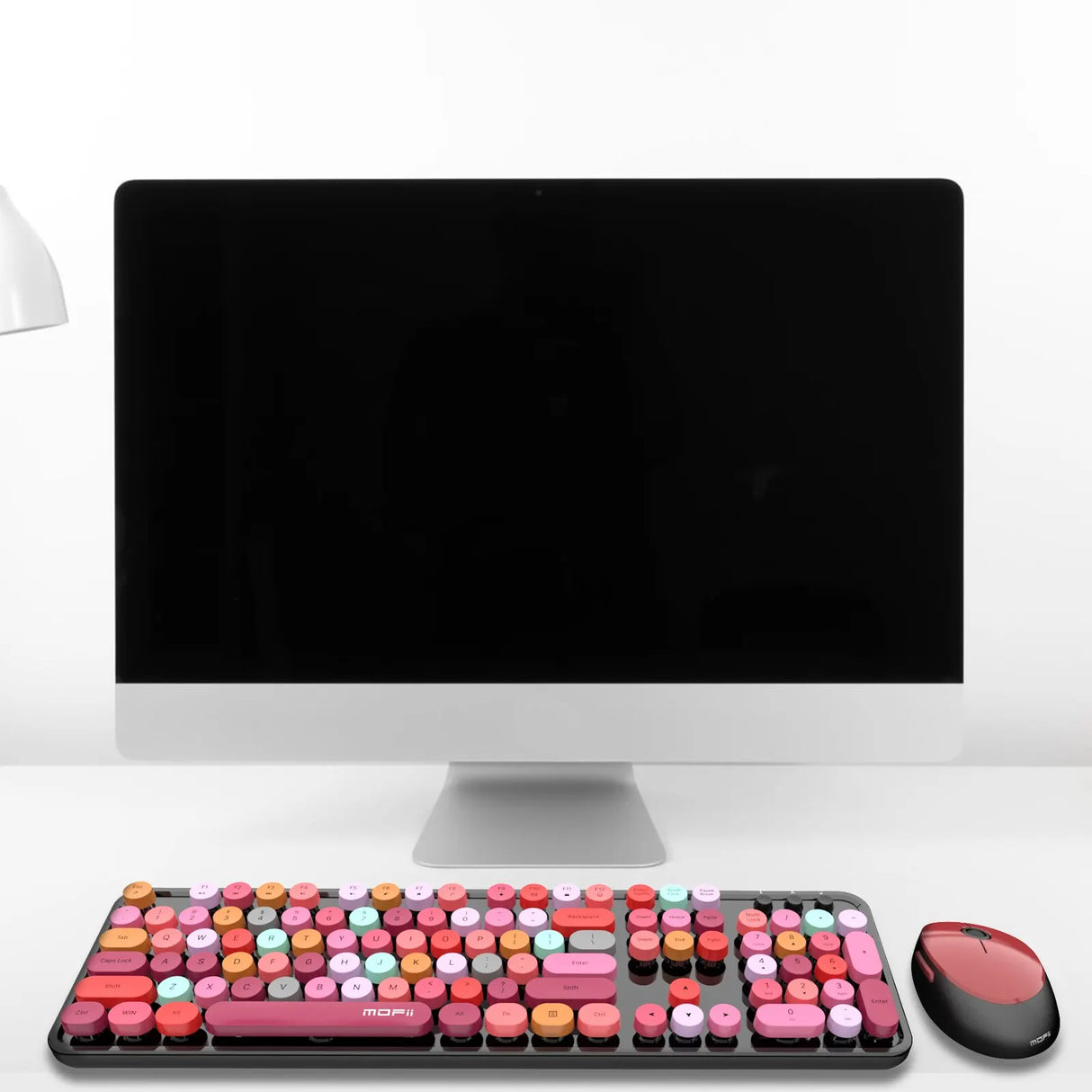 MOFII SWEETWireless Keyboard and Mouse Combo,2.4G Plug and