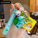 Pokemon Keychain Anime Figures Pikachu Cartoon Key Chain