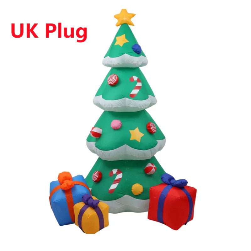 2.1M/7FT Christmas Inflatable Xmas Tree LED Lights Outdoor