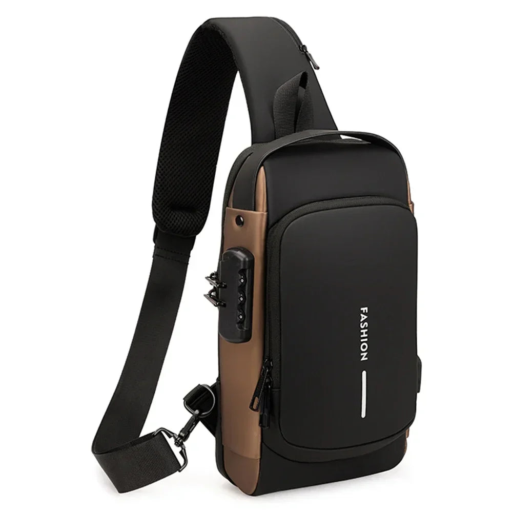 Antitheft Tape Bag Portable Backpack with USB Charging