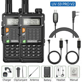 2PCS BaoFeng UV-S9 Pro V2 Walkie Talkie 10KM