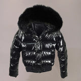 Fake Fur Parkas Waterproof Women Down Jacket 2023