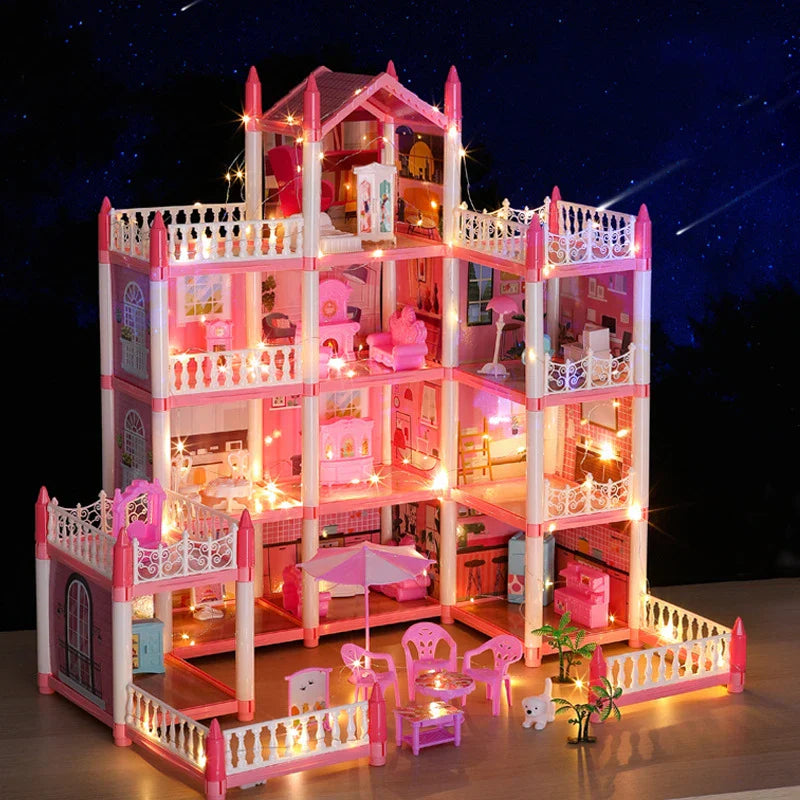 3d Assembly Diy Doll House Miniature Model Doll