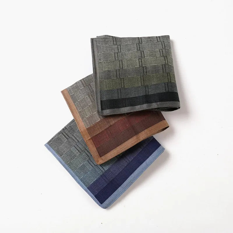 High Quality Men Cotton Dark Business Plaid Striped