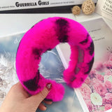 Real Rex Rabbit Hair Headband Fur Hairpin Korean