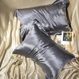 1PCS 100% Pure Silk Pillowcase Queen King Size