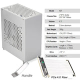 All Aluminum 2.0mm HTPC Mini ITX A4 Chassis