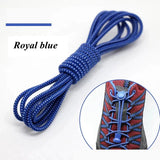 1 Pair 22 Colors Elastic Shoelaces Round Locking