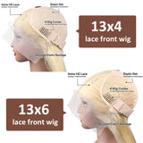 Wiggogo Blonde Lace Front Wig Glueless 613 Hd