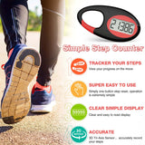 FITCENT 3D Pedometer for Walking Simple Step Tracker