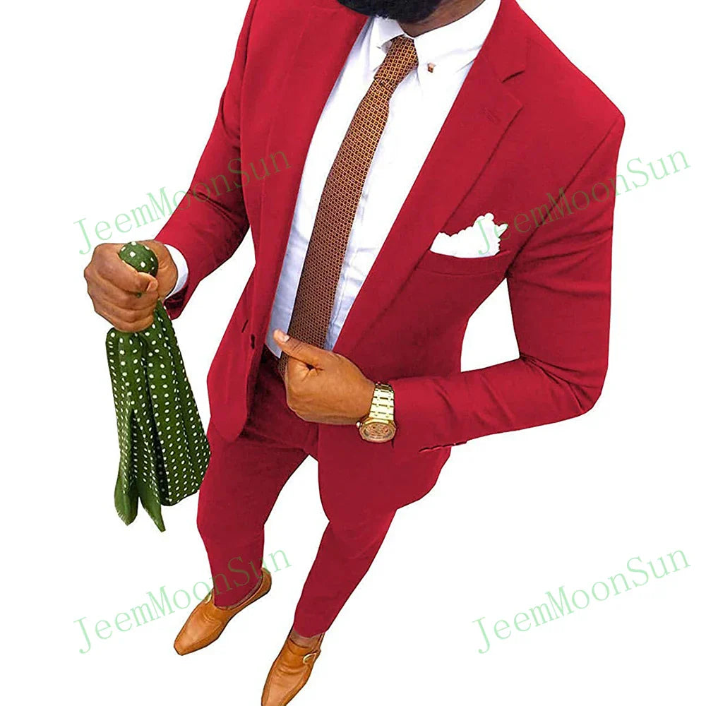 Green Mens Wedding Suits 2022 Groom Tuxedos Notched