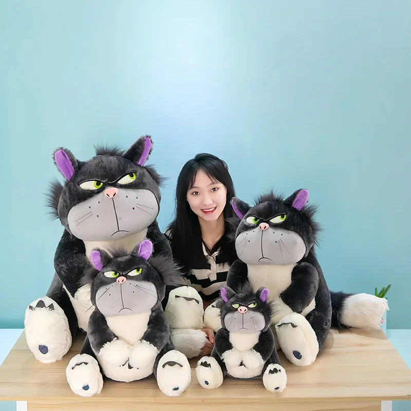 30-60cm Genuine Disney Lucifer Plush Toy Kawaii Stuffed