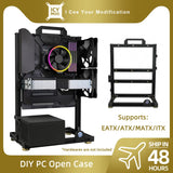 PC Open Case Gamers Cabinet ATX MOD Chassis