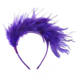 Feather Headband 1920s Mardi Gras Headband Flapper Feather