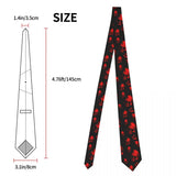 Mens Tie Classic Skinny Haloween Scary Skull Neckties