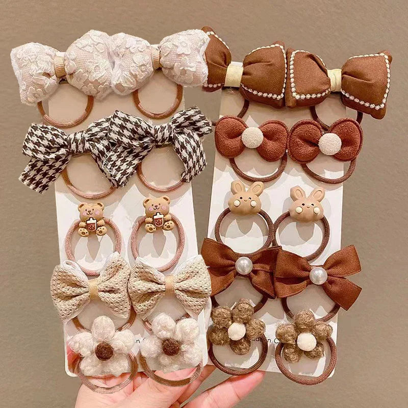 10Pcs Baby Hair Bands for Girls Cute Cartoon