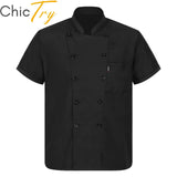 Adults Unisex Chef Shirt Women Mens Restaurant Work