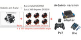 6 DOF Robotic Arm with MG996 180/360 Degree