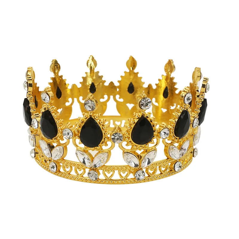 Baroque Vintage Princess Queen Bridal Crown Headwear Crystal