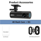 NMHJIE 4K Dash Cam WiFi UHD 3840*2160P Car